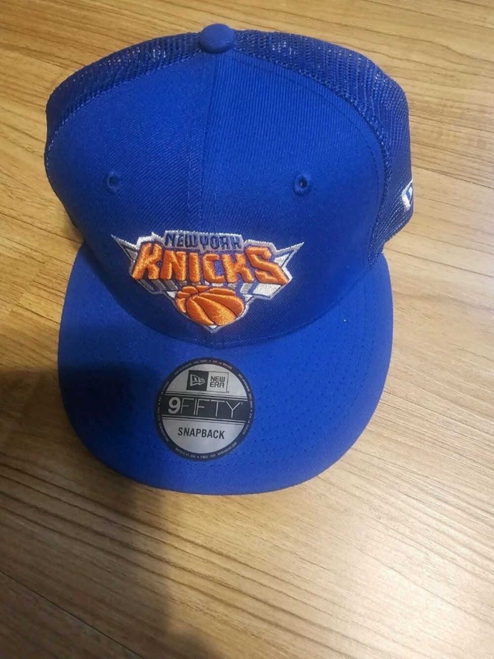 New Era 9Fifty New York Knicks Basketball Hat Cap Snapback NBA Blue